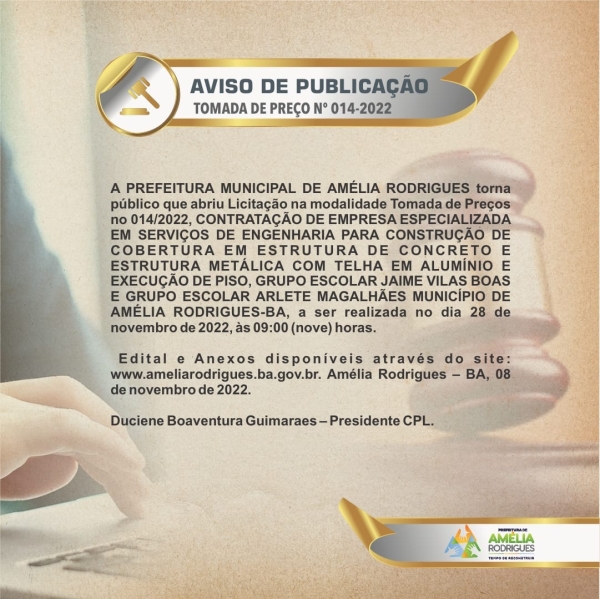 Tomada de Preço N°014/2022