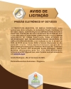 AVISO DE PREGÃO ELETRÔNICO Nº 007-2025