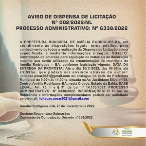 Dispensa de licitação