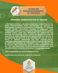 AVISO DE CREDENCIAMENTO Nº 004-2025