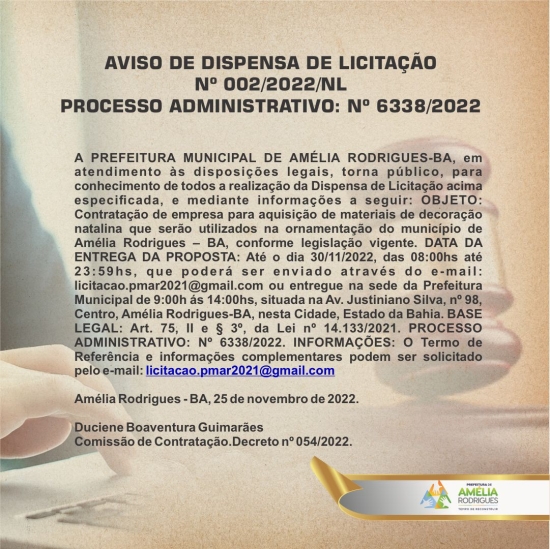 Dispensa de licitação